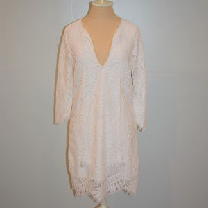 Lovers + Friends White Marlie Lace Mini Dress